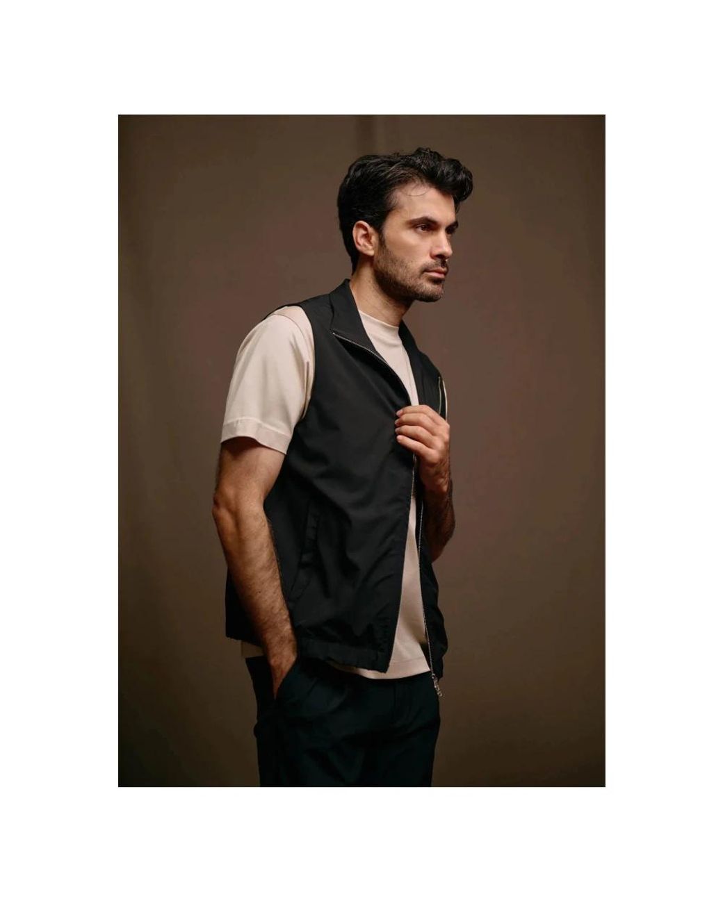 MALELIONS Black Waistcoats for men