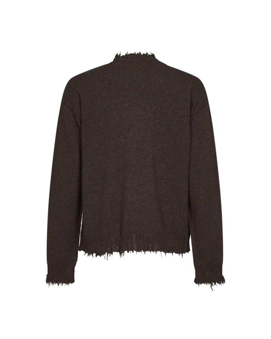 Uma Wang Black Round-Neck Knitwear for men