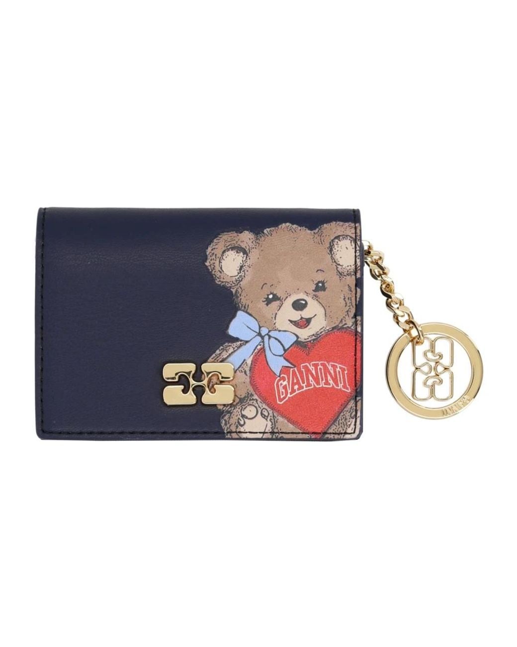 Ganni Blue Wallets & Cardholders