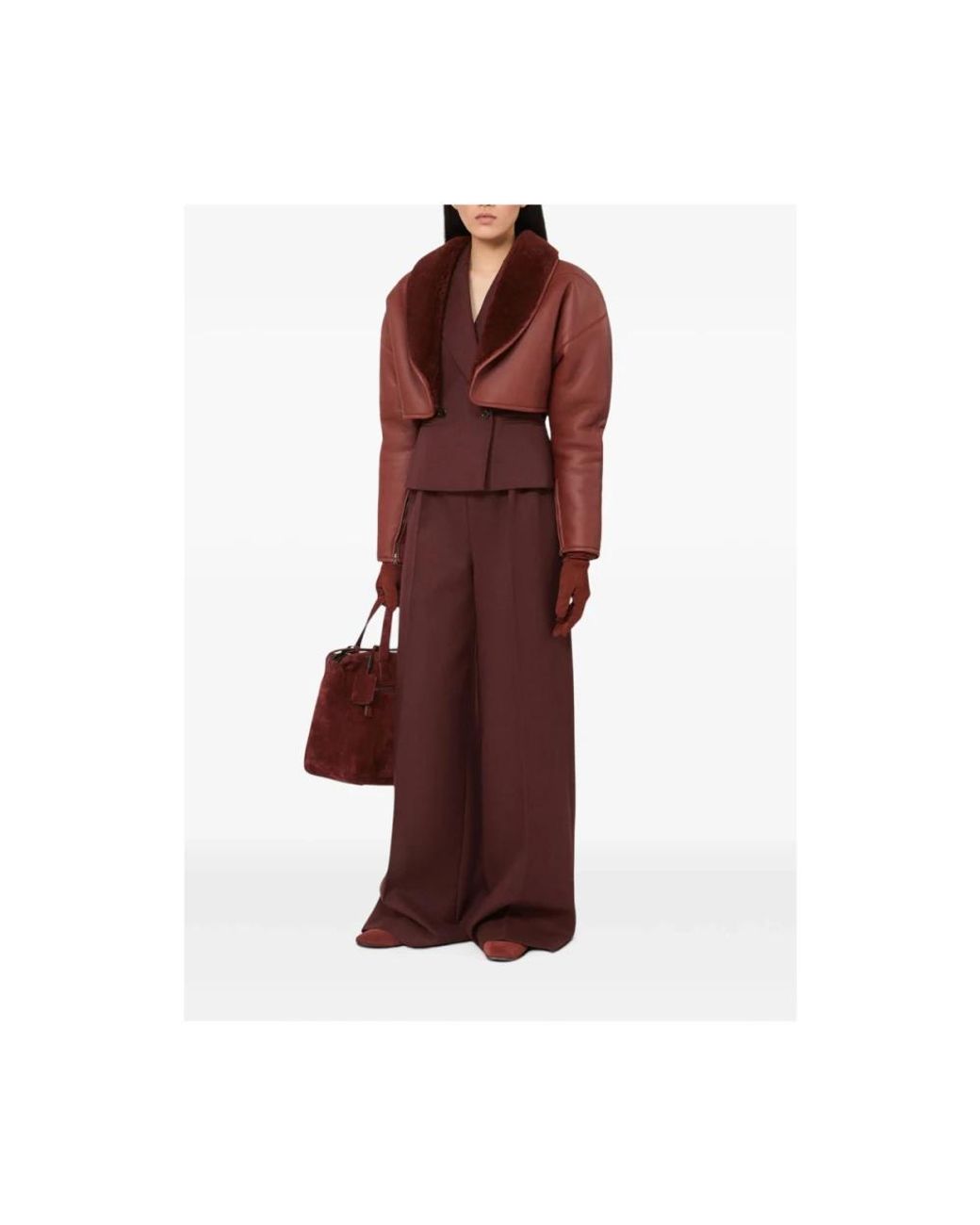 Max Mara Brown Wide Trousers