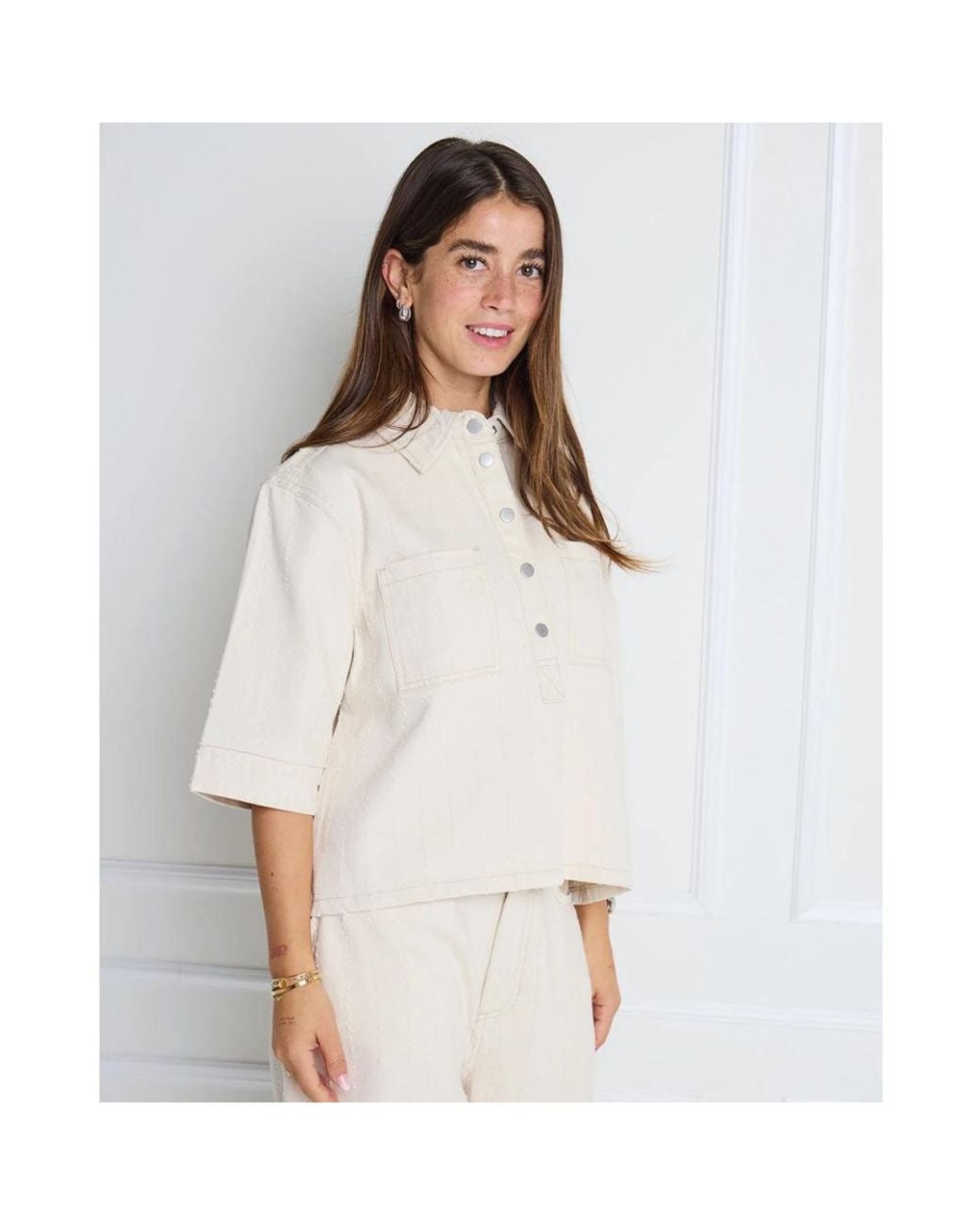 Light Jackets Ichi de color Natural