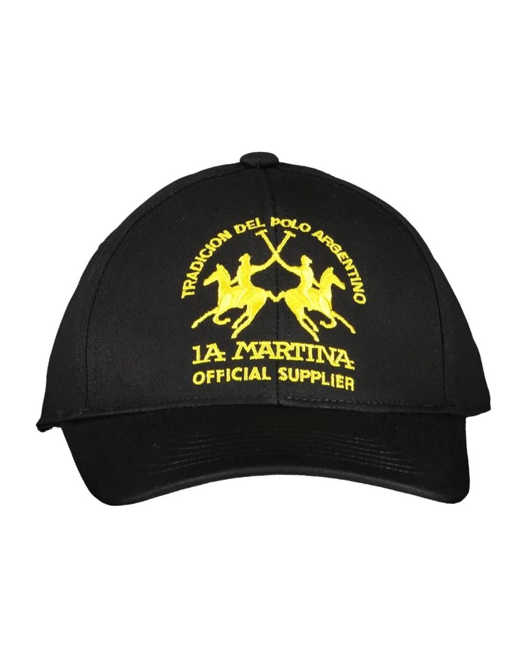 La Martina Accessoires ,Zwart ,Katoen Baseball Cap in het Black voor heren