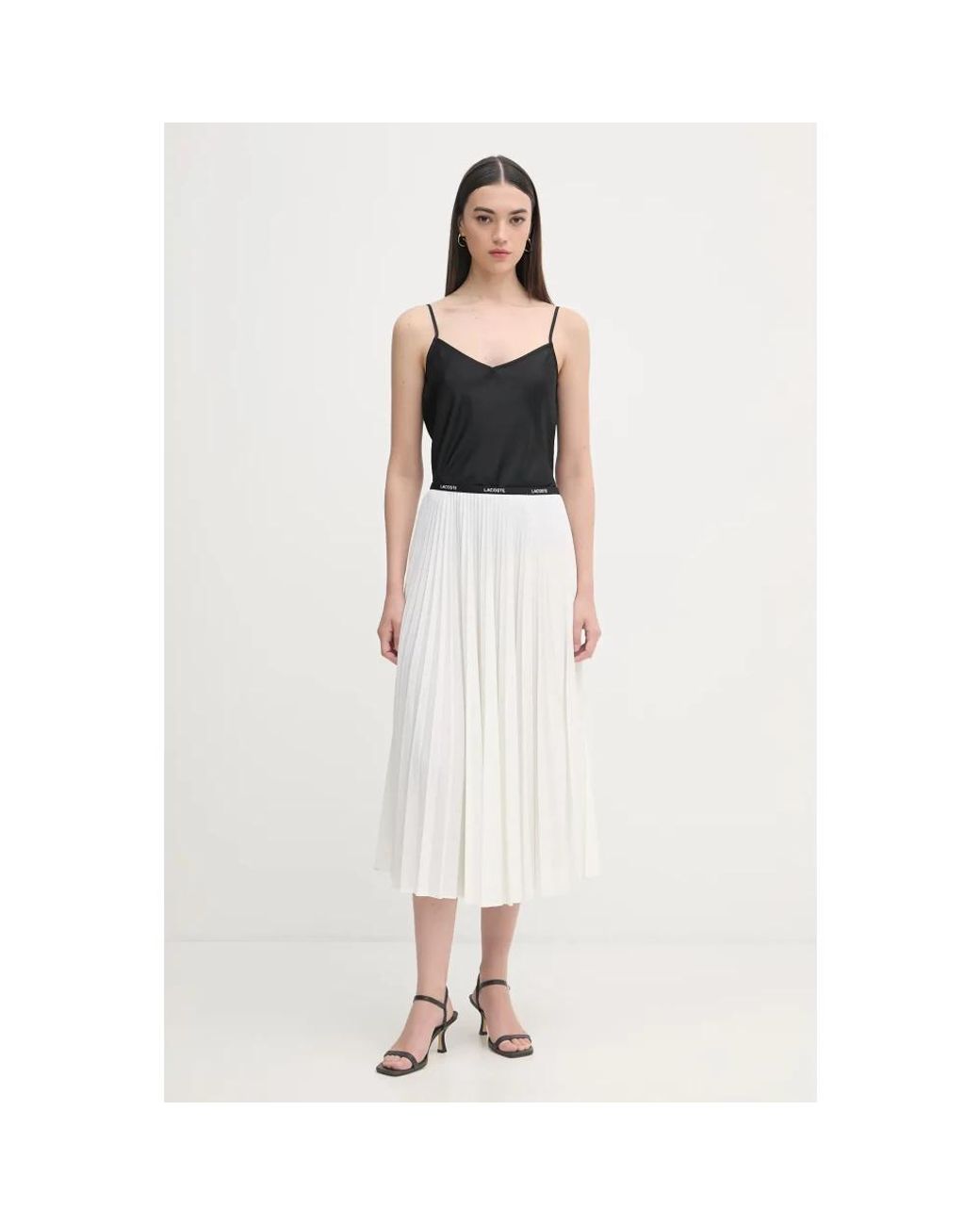 Midi Skirts Lacoste de color White