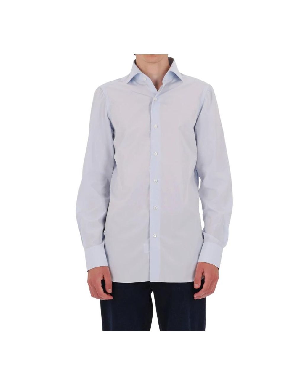 Finamore 1925 Purple Formal Shirts for men