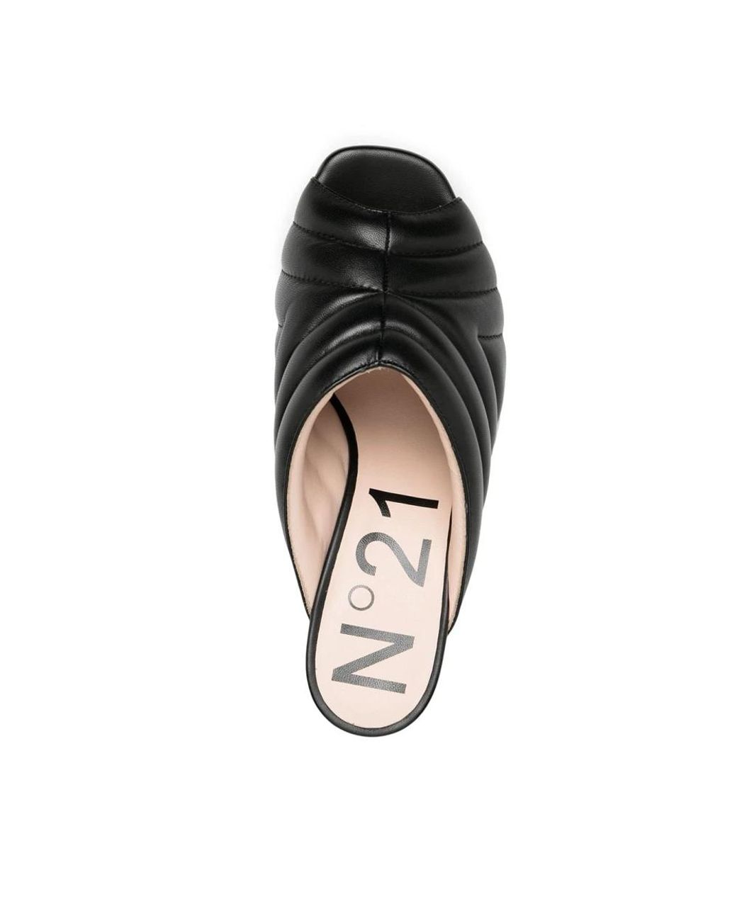 N°21 Black Heeled Mules