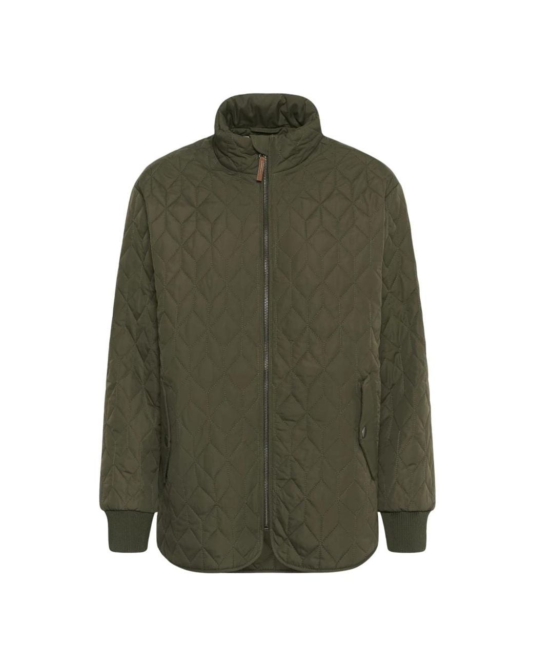 Kaffe Jassen ,Groen ,Polyester Kaleila Quilt Jacket in het Green