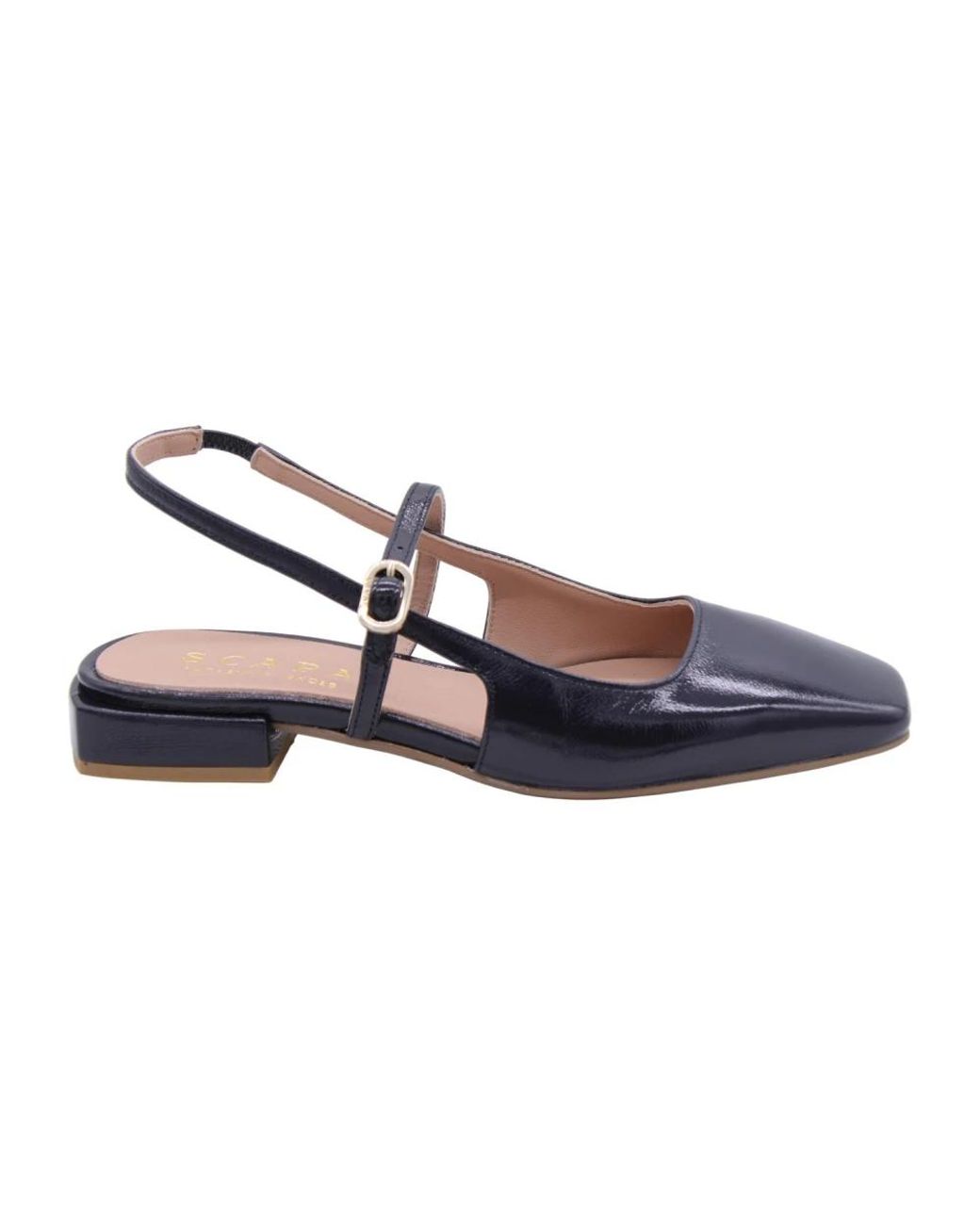 Scapa Blue Ballerina Shoes