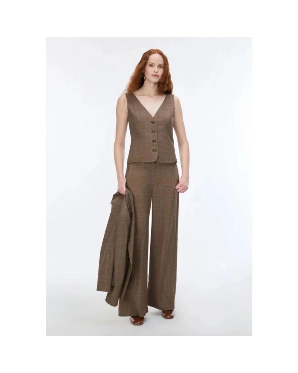 iBlues Brown Wide Trousers