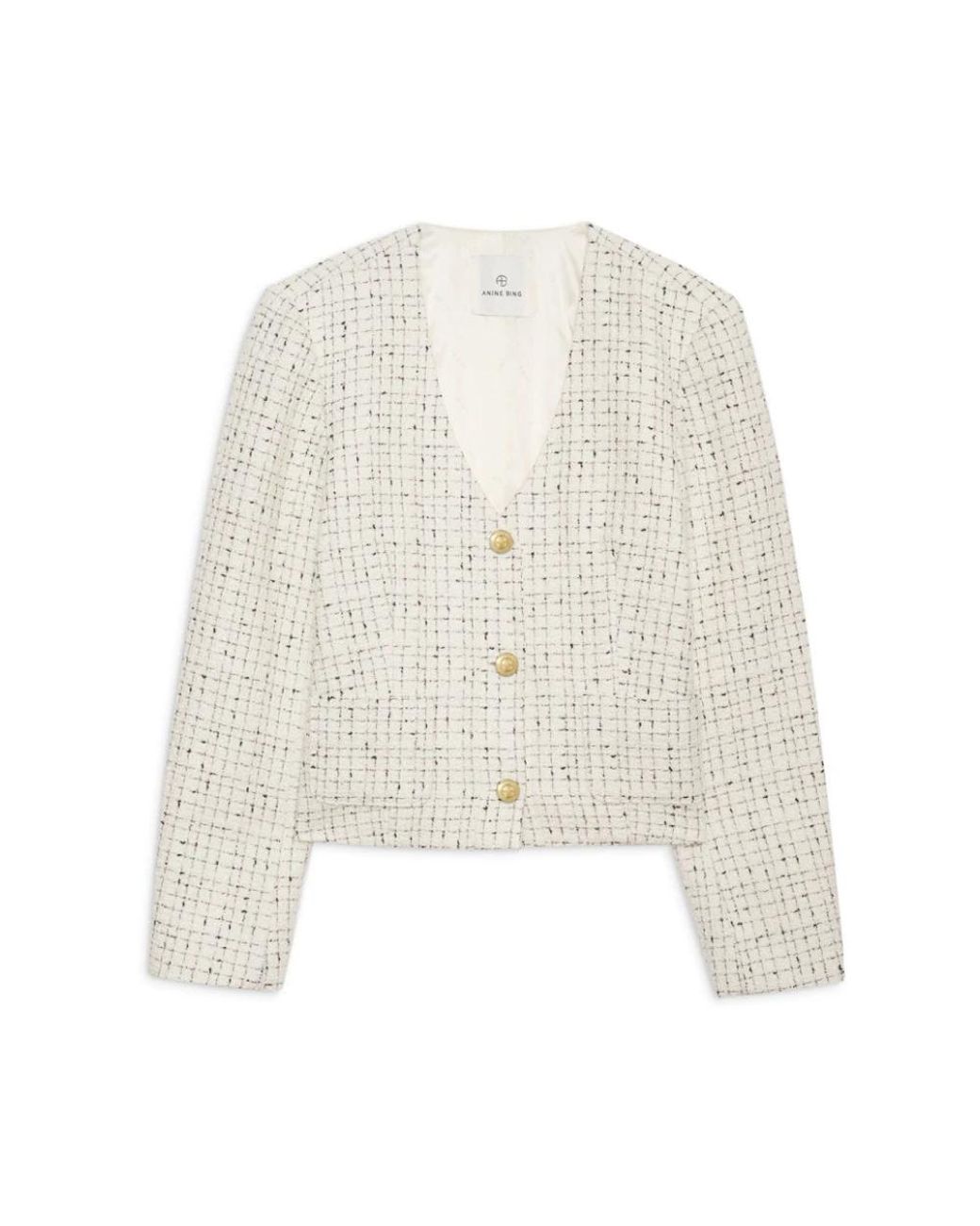 Anine Bing Jassen ,Wit ,Wol Anitta Jacket in het White