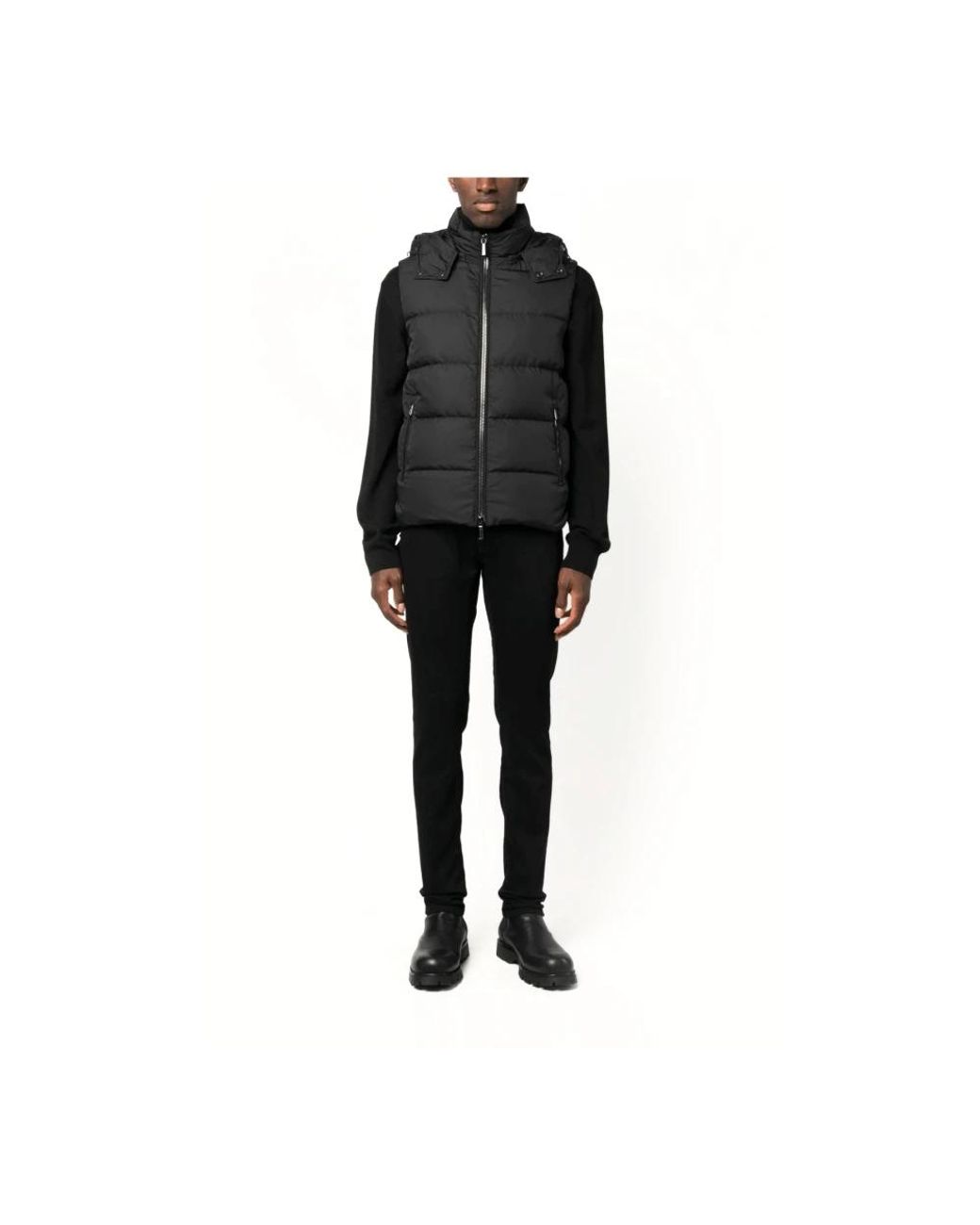 Vests Moorer pour homme en coloris Black