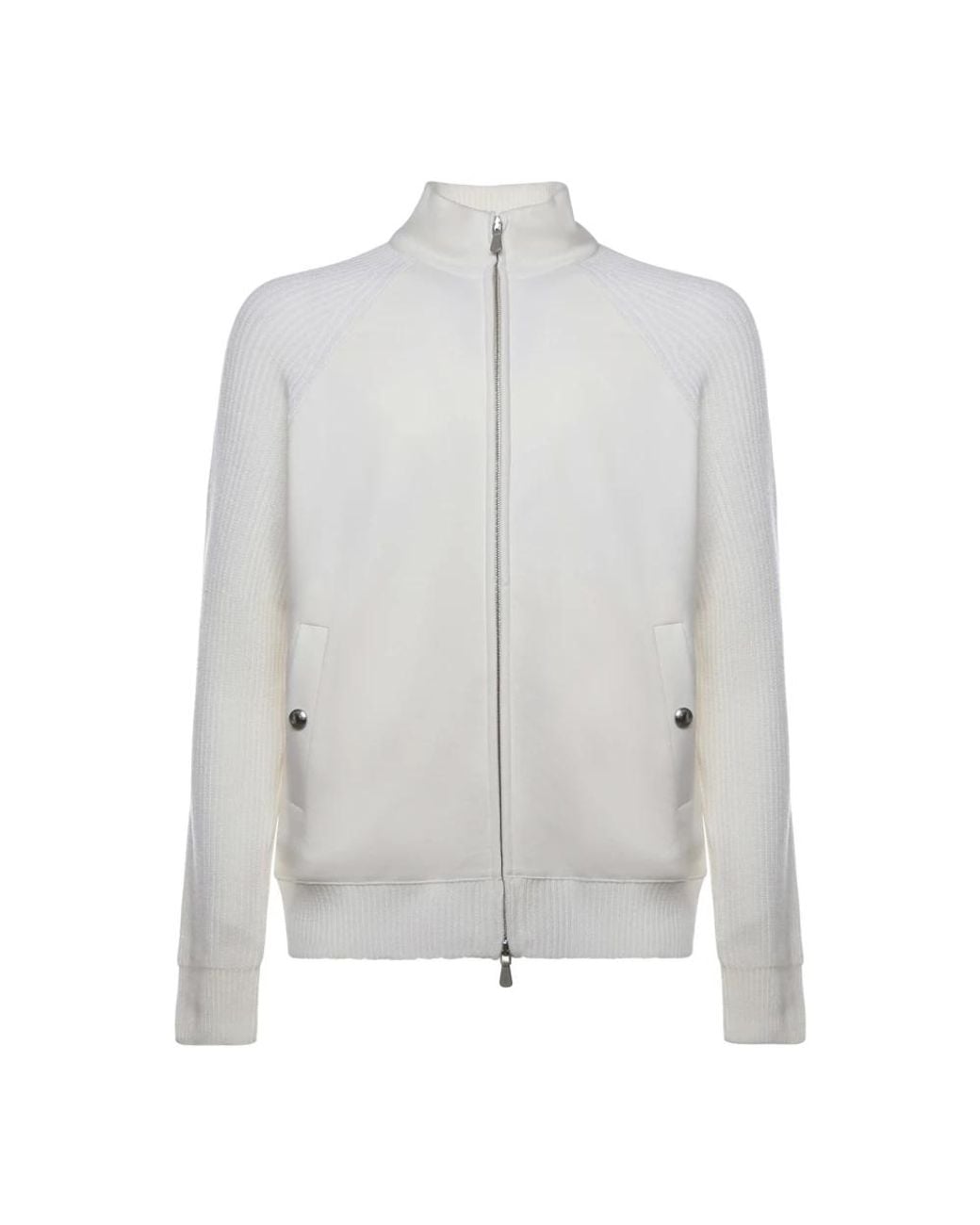 Eleventy Gray Zip-Throughs for men