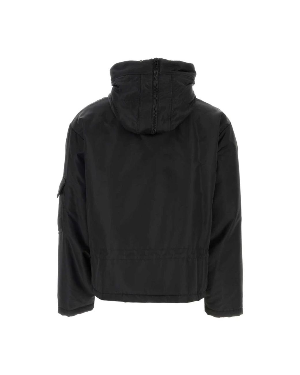 Moschino Black Drawstring Padded Jacket for men
