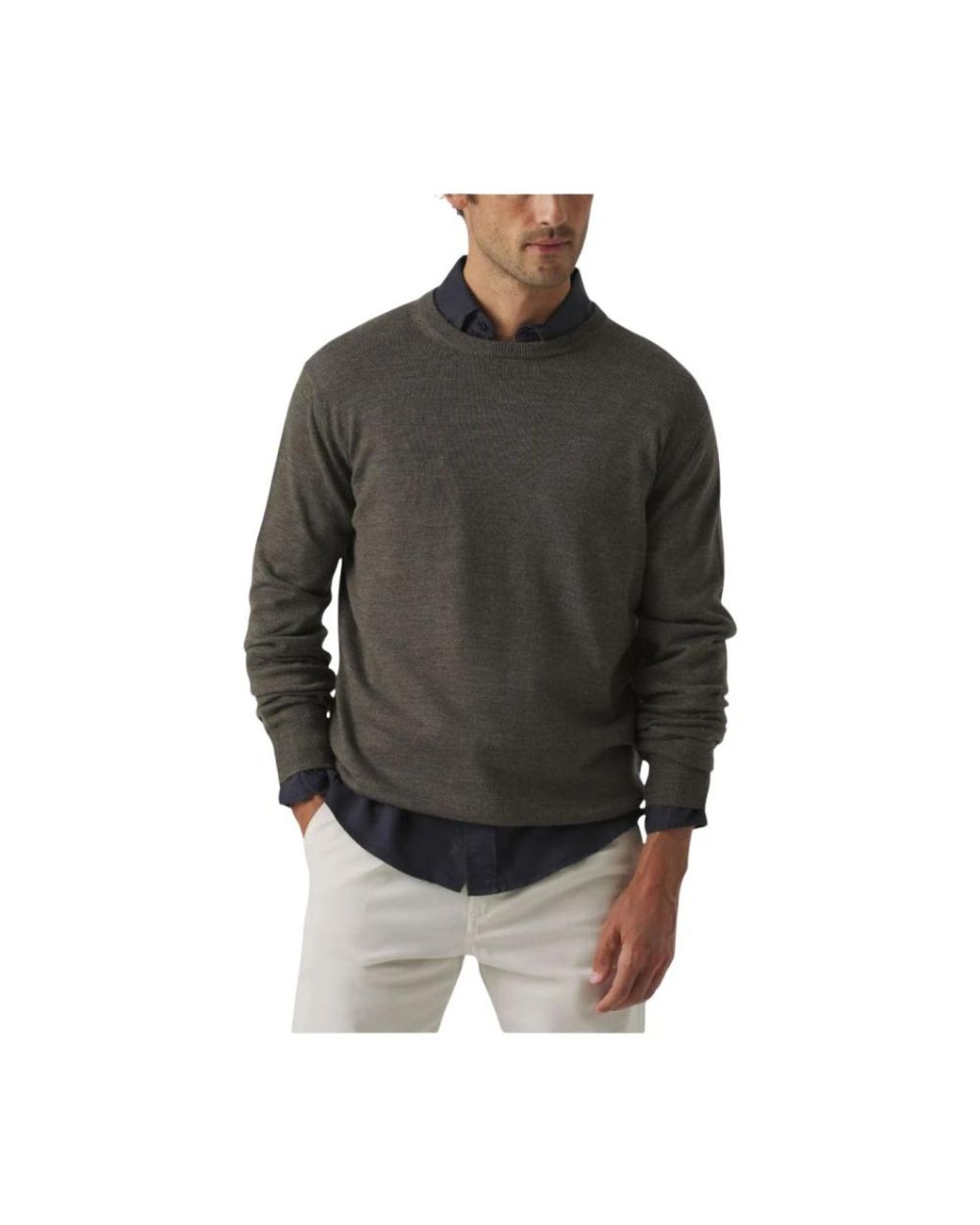Scotta Black Round-Neck Knitwear for men