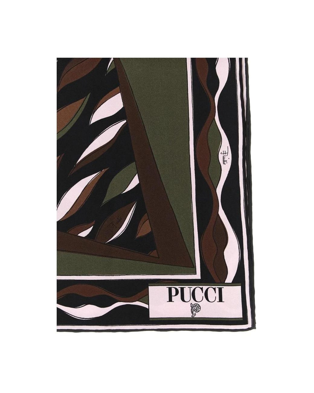 Emilio Pucci Black Silk Scarves