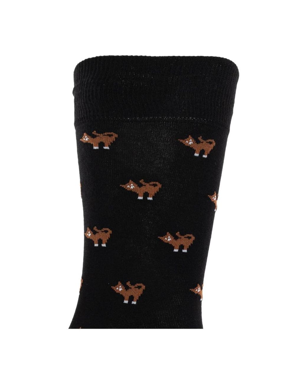 Paul Smith Ondergoed ,Zwart ,Katoen Kattenthematische Sokken in het Black voor heren