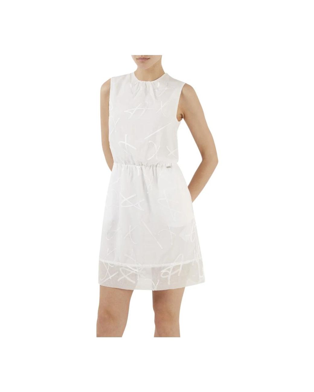 ARMANI EXCHANGE White Short Dresses