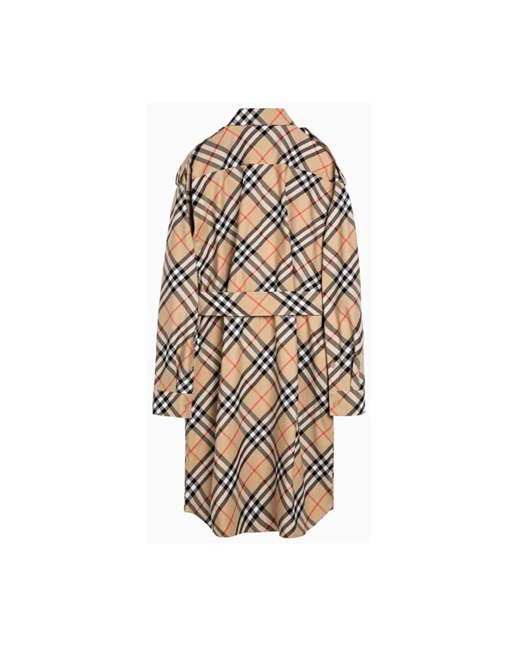 Burberry Natural Shirt Dresses