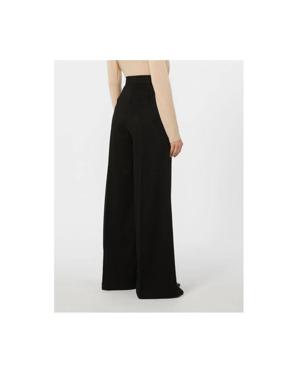 Max Mara Black Wide Trousers