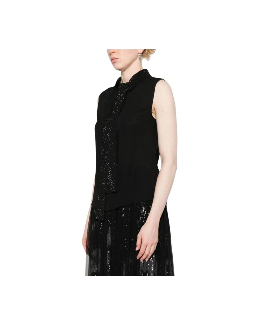 Sleeveless Tops Liu Jo de color Black