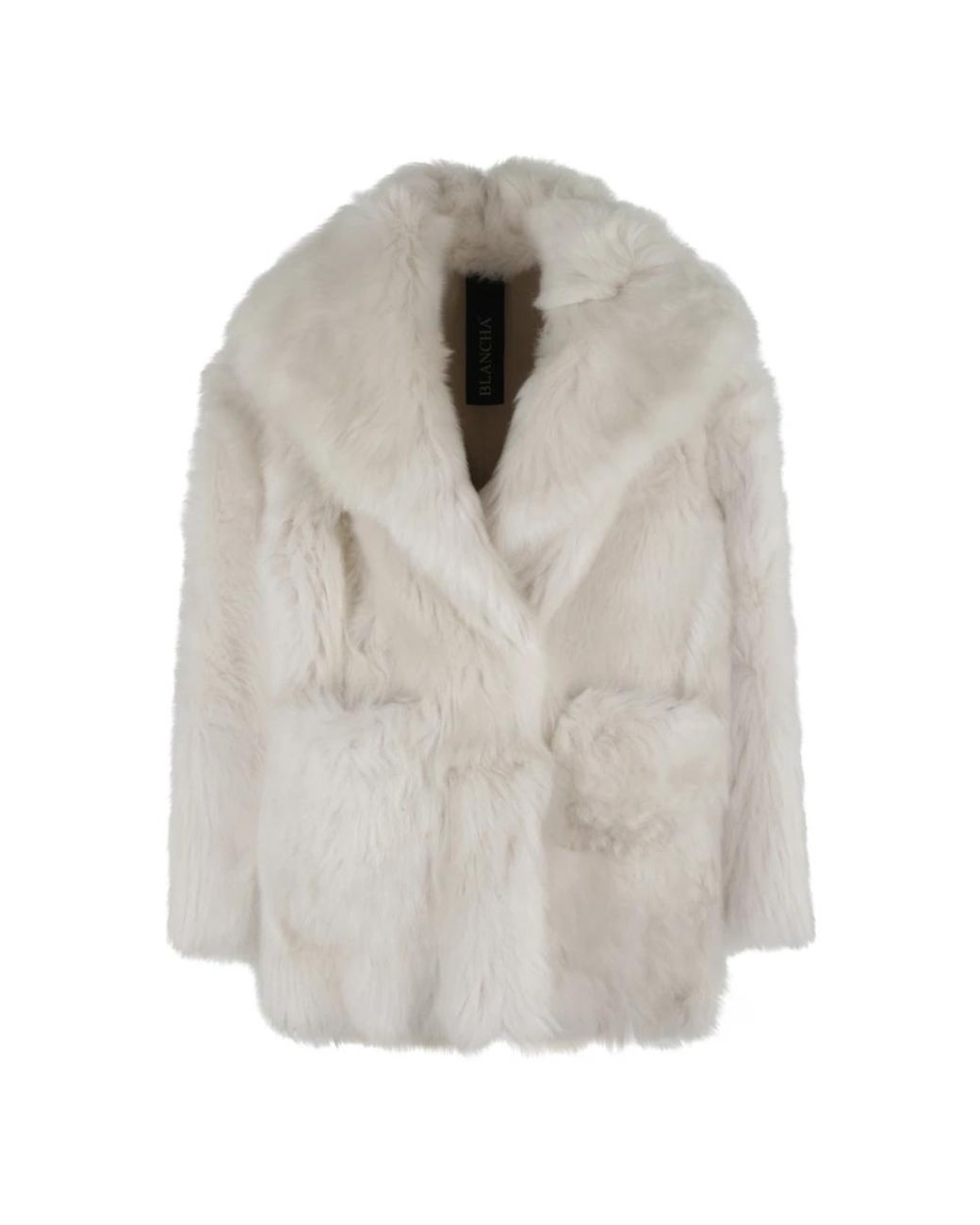 Blancha Gray Faux Fur & Shearling Jackets