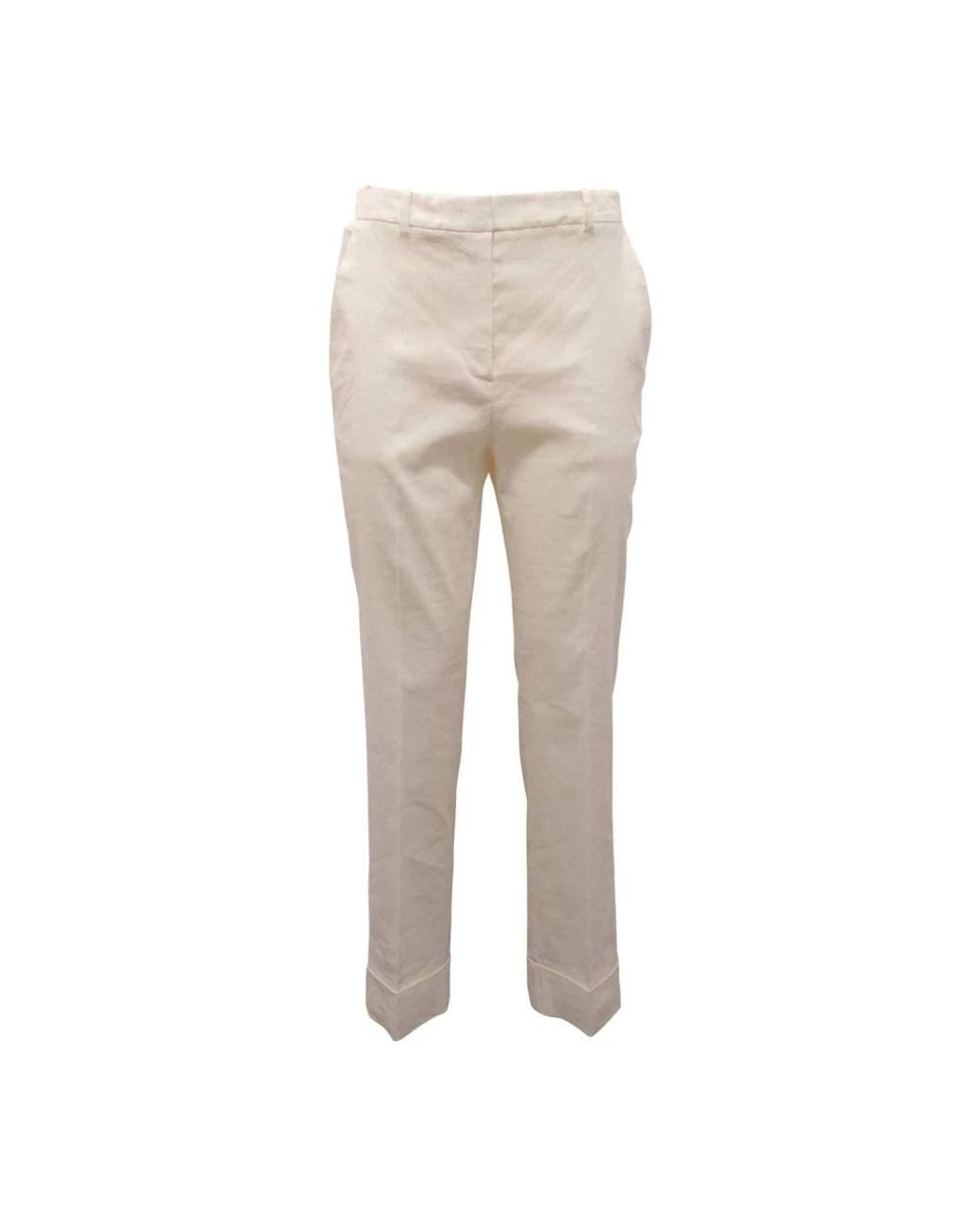 Pinko Natural Slim-Fit Trousers