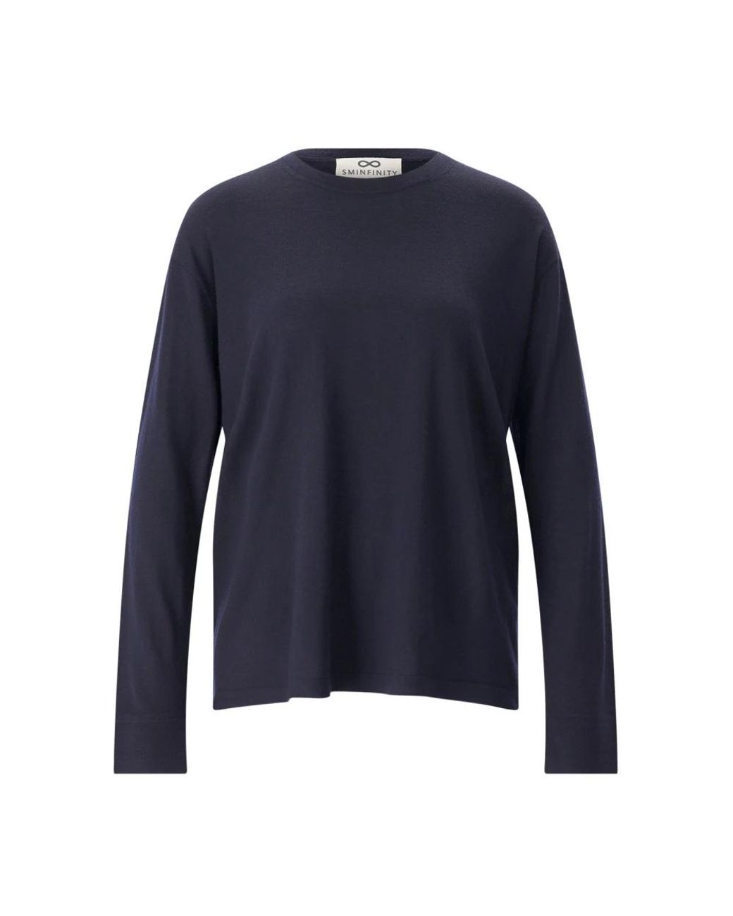 SMINFINITY Blue Round-Neck Knitwear