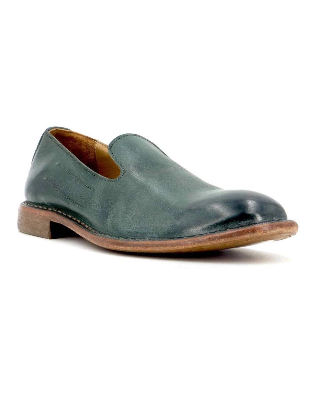Moma Green Loafers