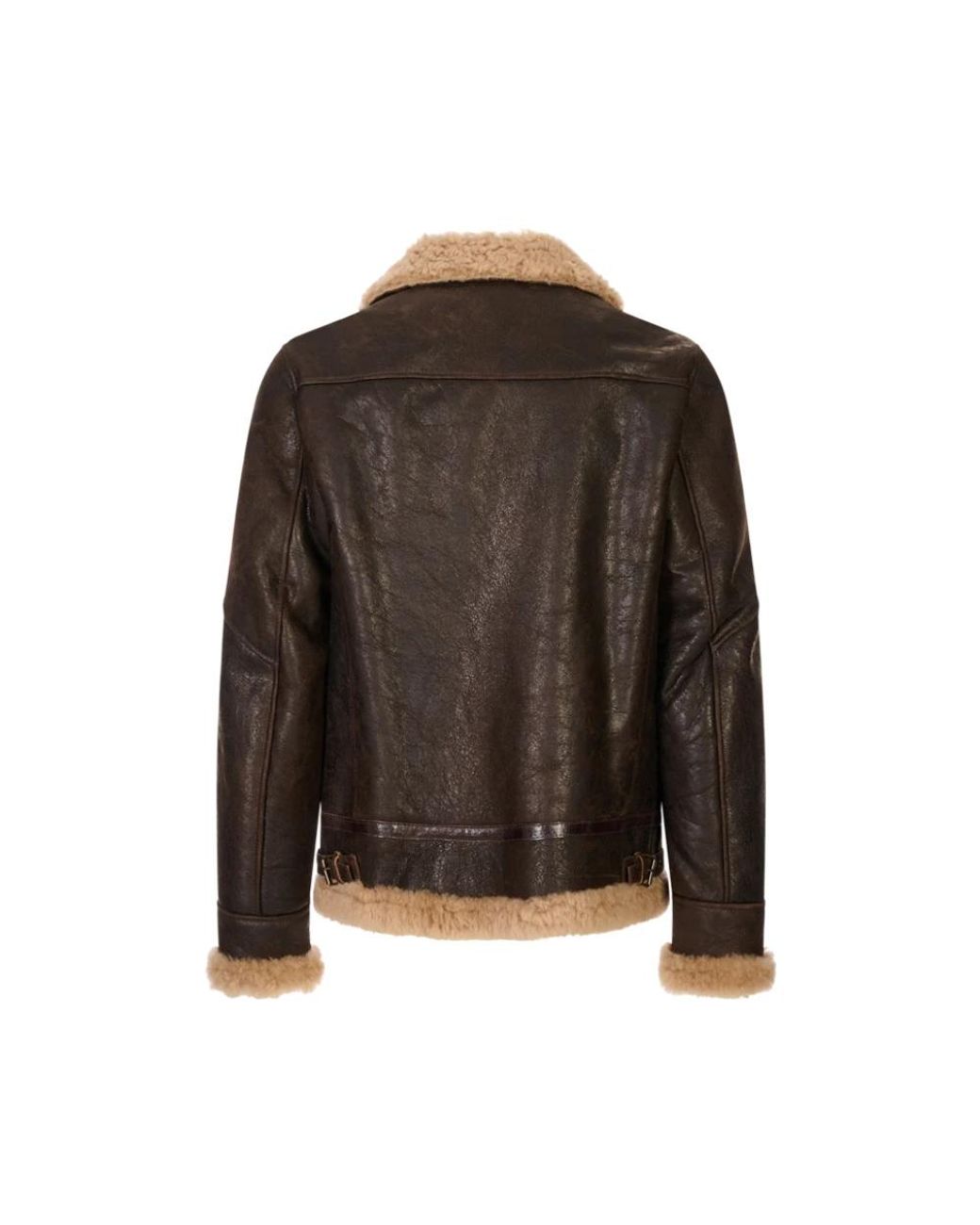 Stewart Black Faux Fur & Shearling Jackets for men