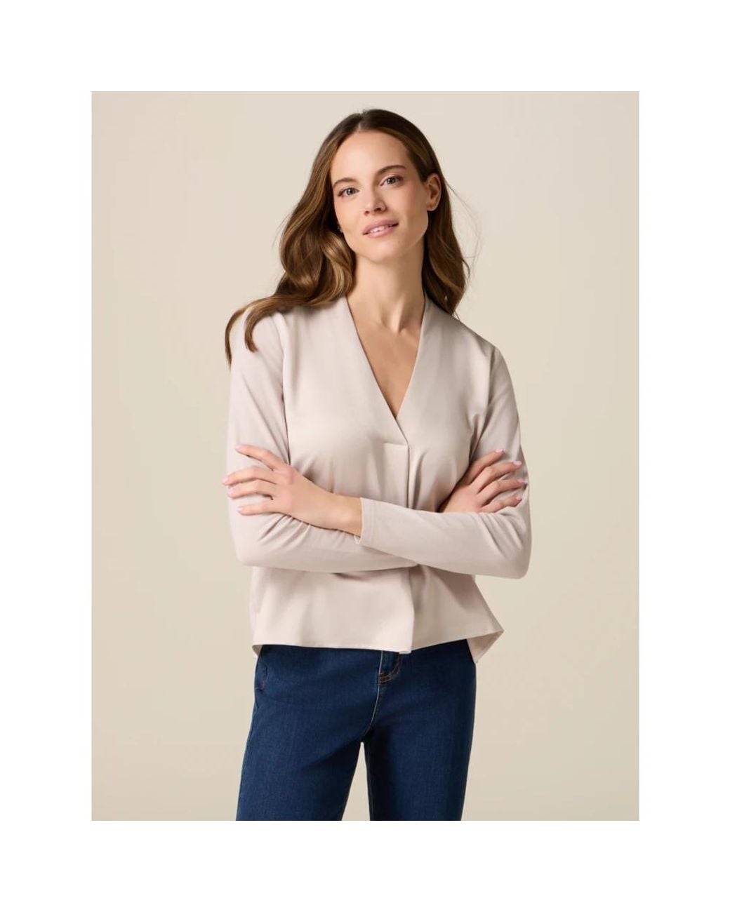 Blouses di Oltre in Natural