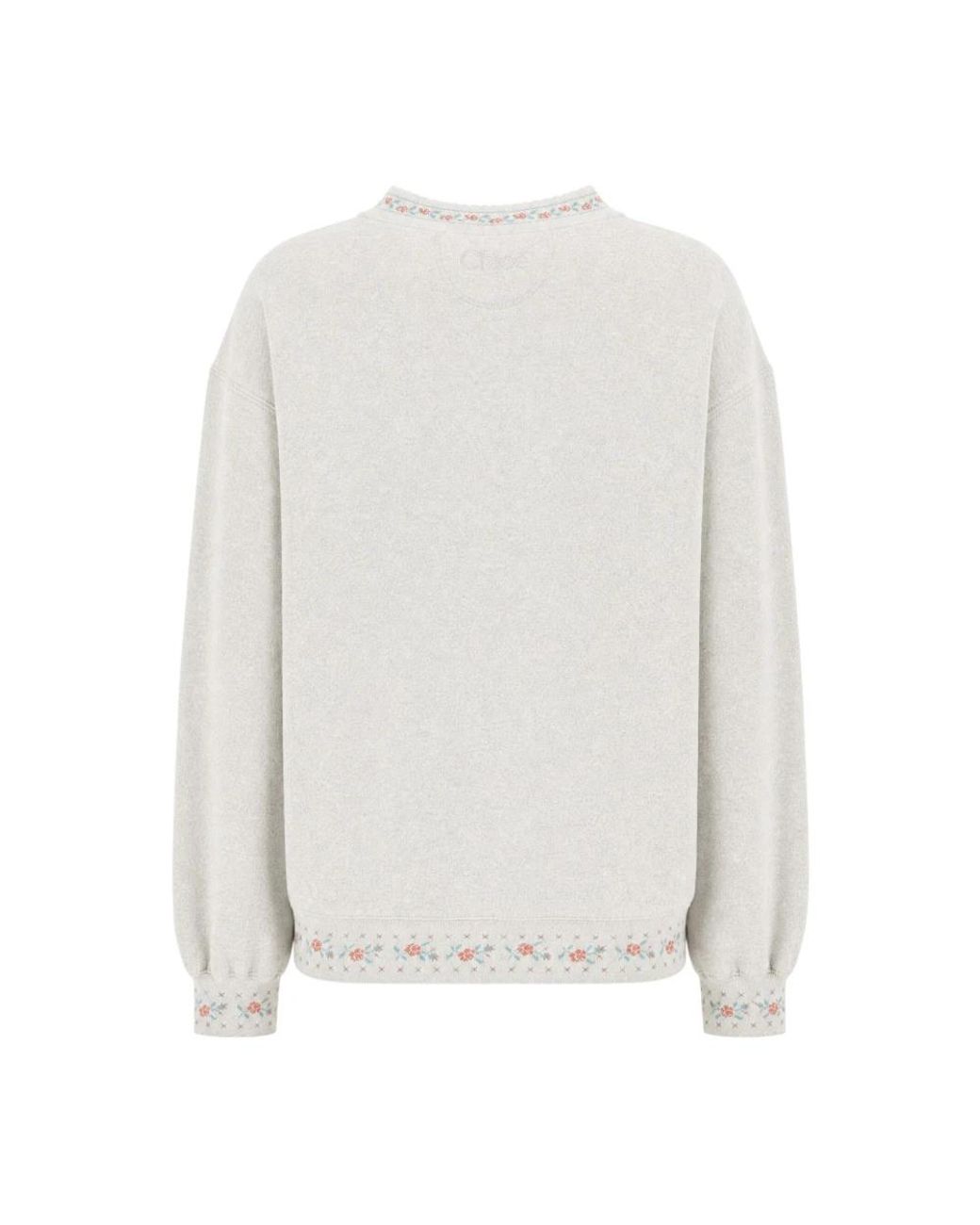 Chloé White Round-Neck Knitwear