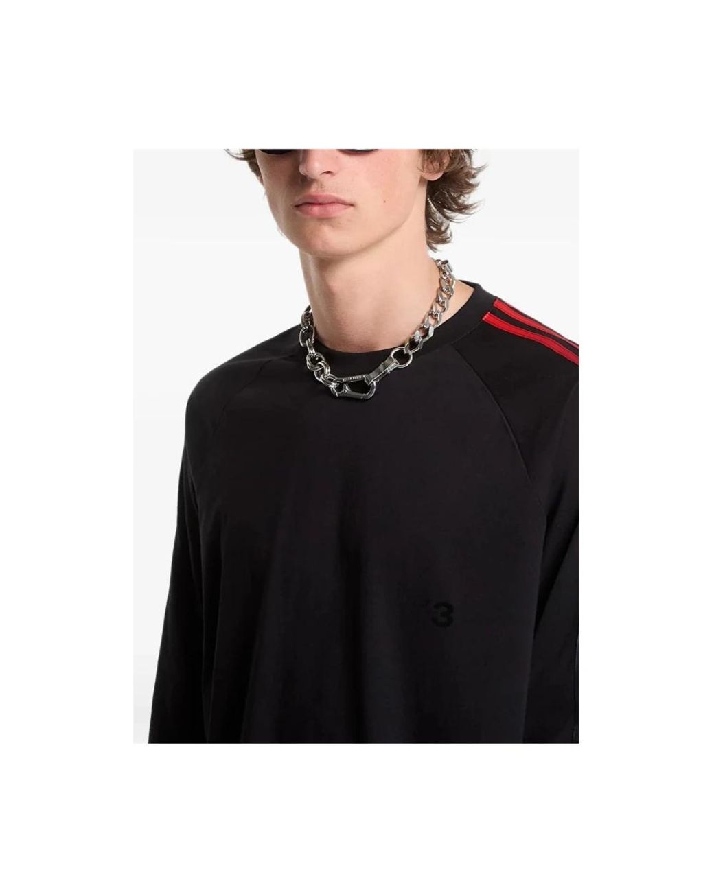 Y-3 Black Long Sleeve T-Shirts for men