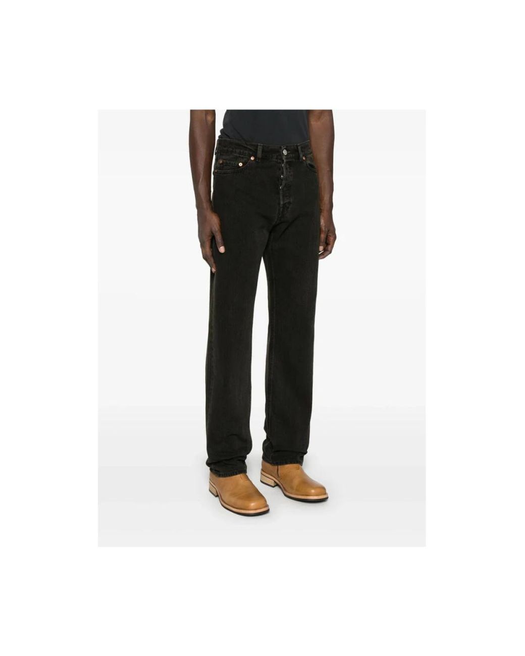 Our Legacy Black Straight Fit Jeans for men