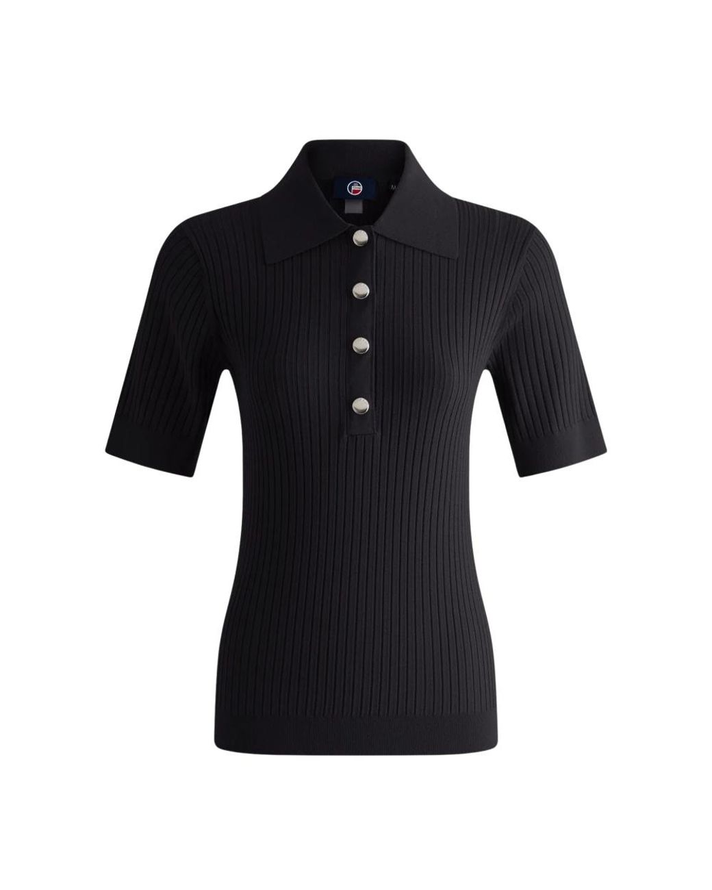 Fusalp Truien & Vesten ,Zwart ,Vera Poloshirt Met Korte Mouwen in het Black