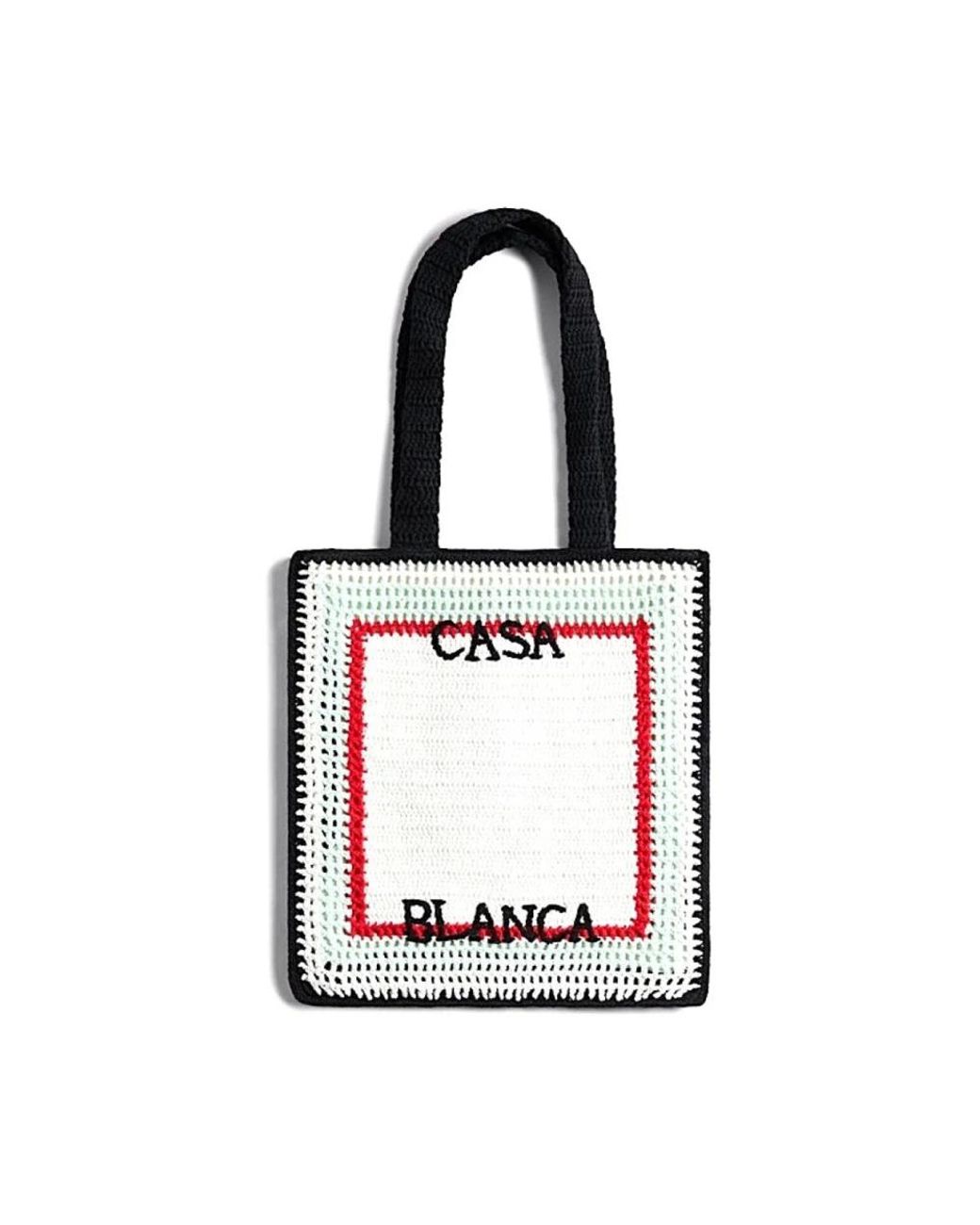 Casablanca White Shopping Bags for men