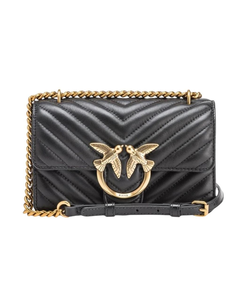 Pinko Metallic Shoulder Bags