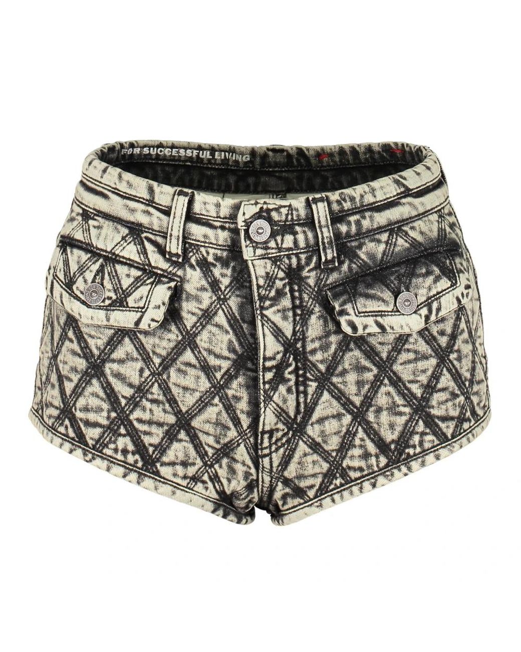 DIESEL Gray Denim Shorts