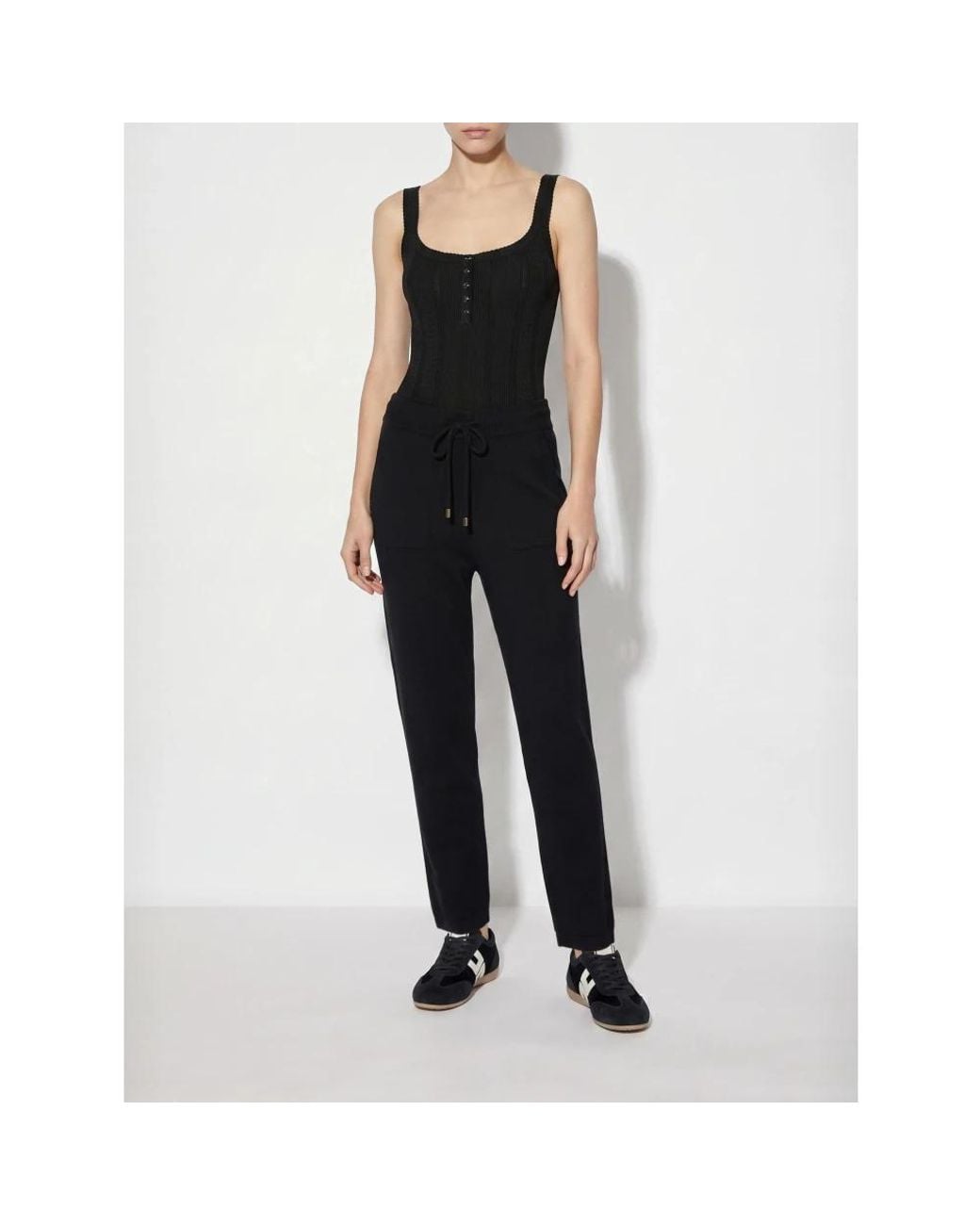 Elisabetta Franchi Black Slim-Fit Trousers