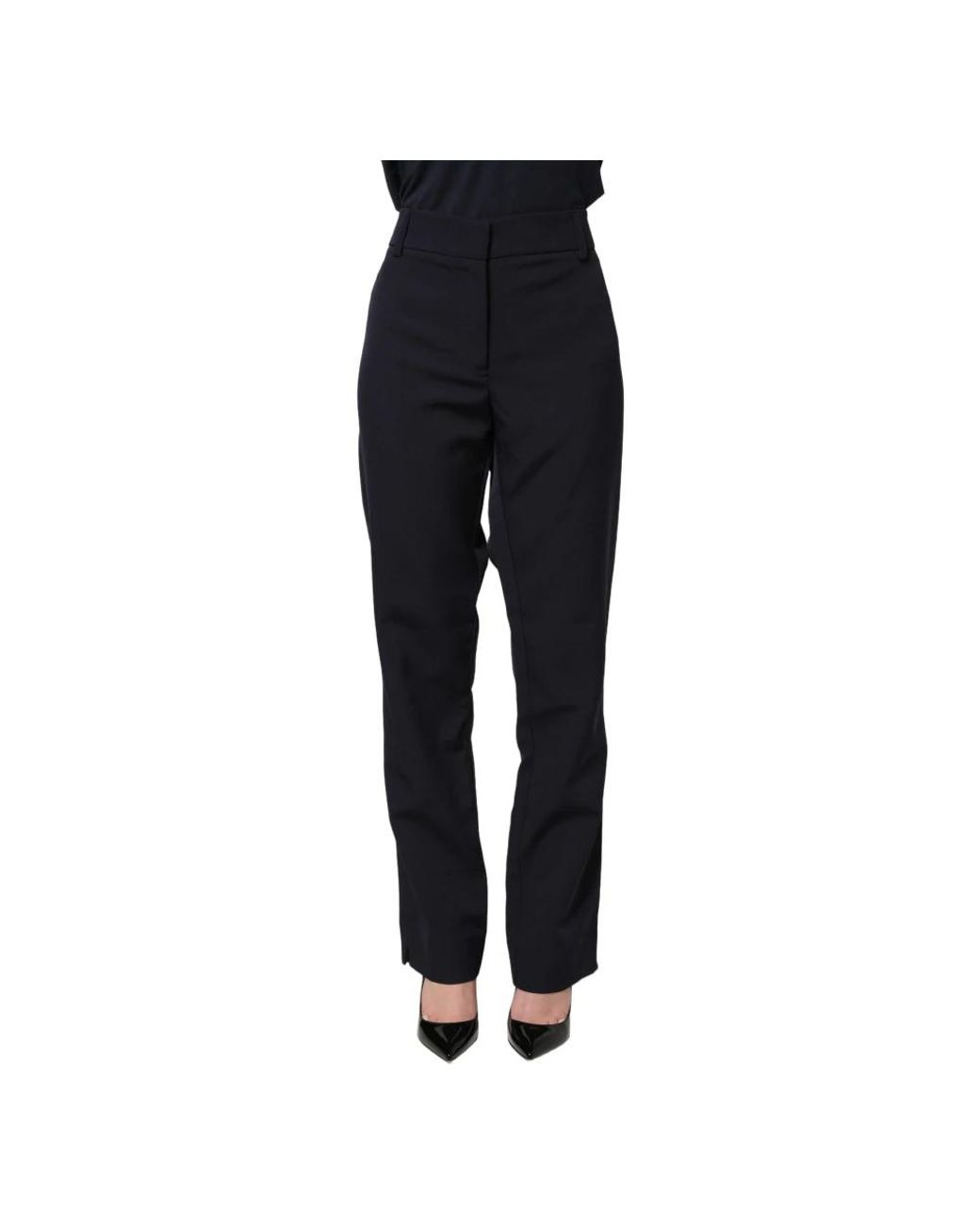 Blugirl Blumarine Black Straight Trousers