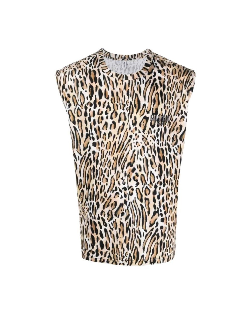 Moschino Black Sleeveless Tops for men
