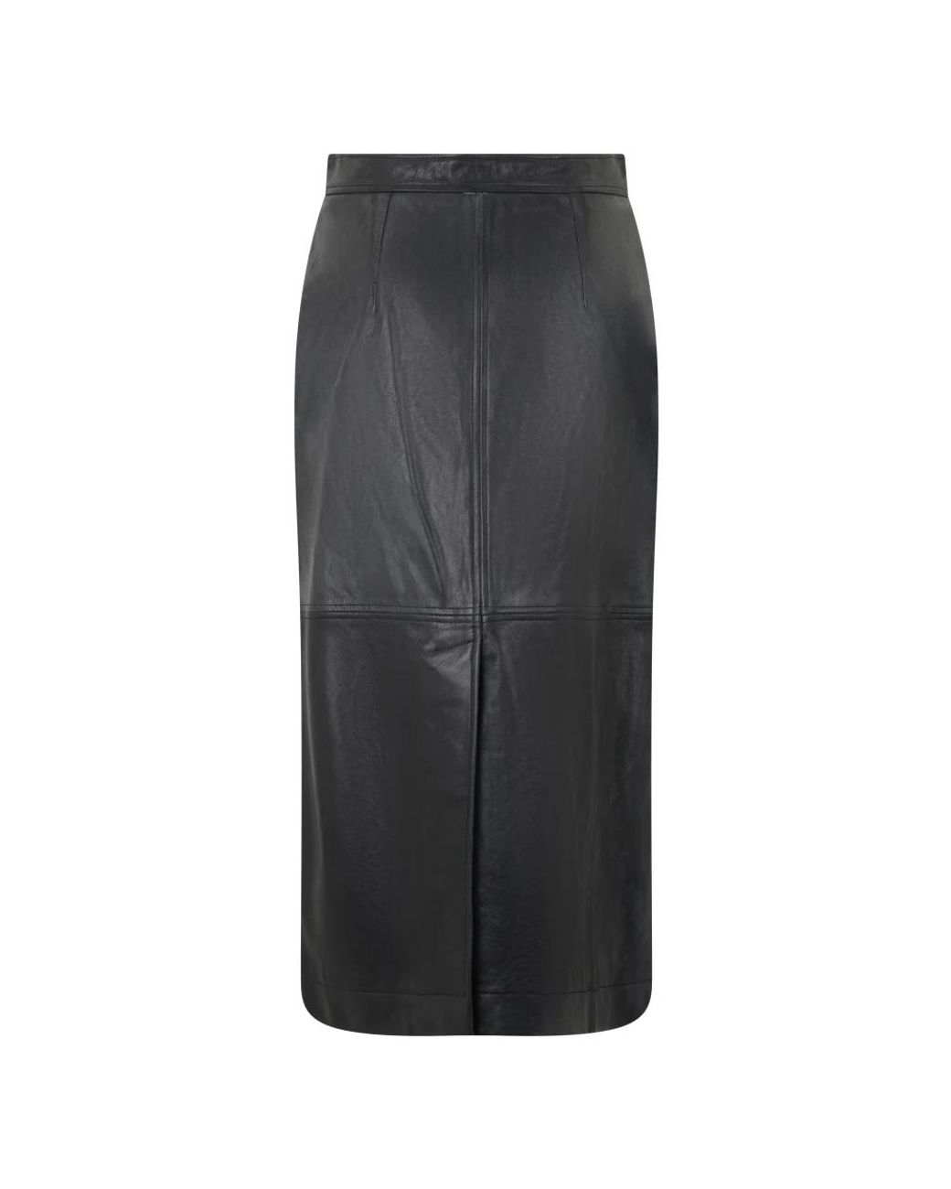 Alberta Ferretti Gray Leather Skirts