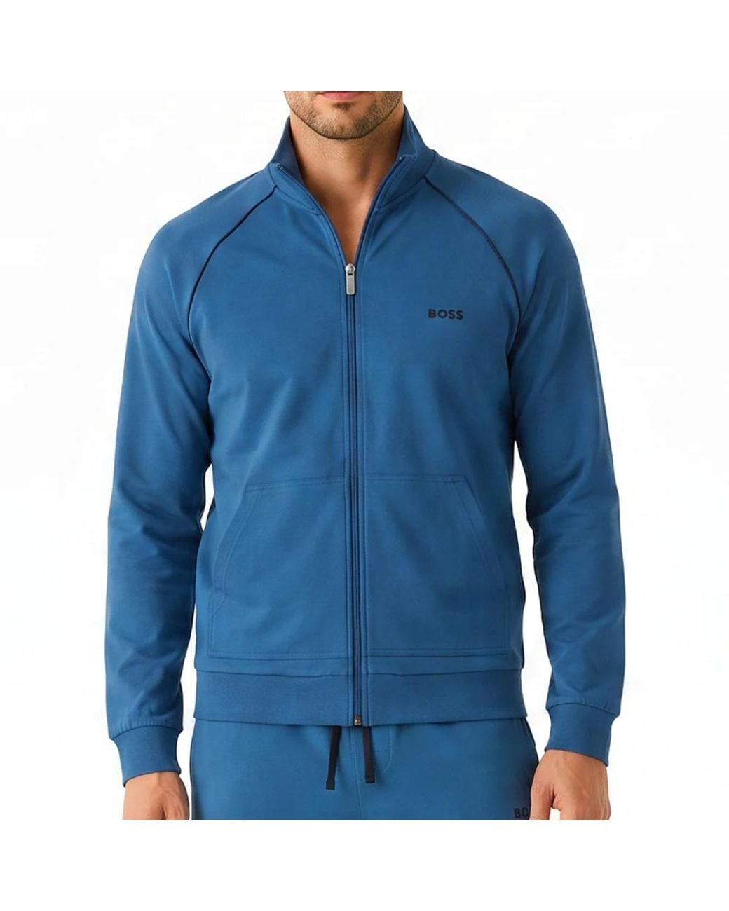 Boss Blue Zip-Throughs for men