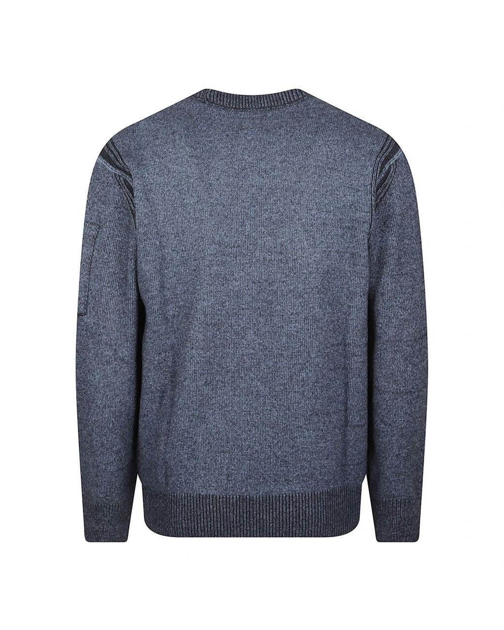 C P Company Blue Round-Neck Knitwear for men