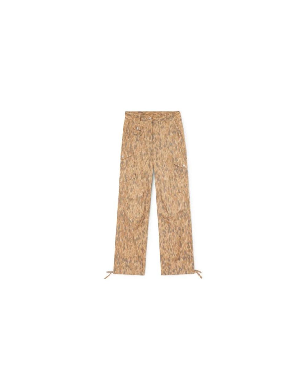 Ganni Natural Wide Trousers