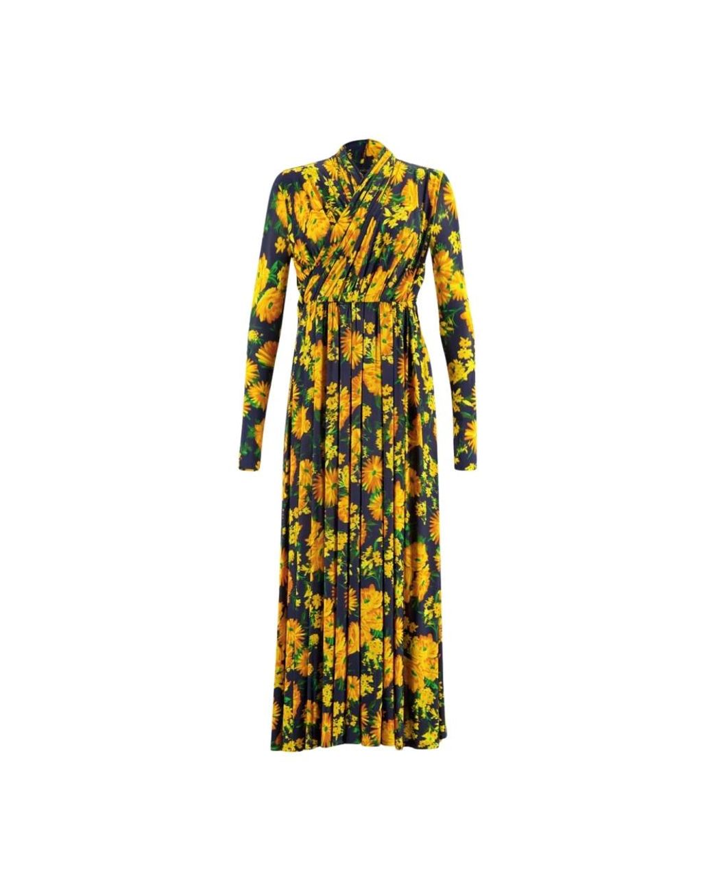 Balenciaga Yellow Midi Dresses