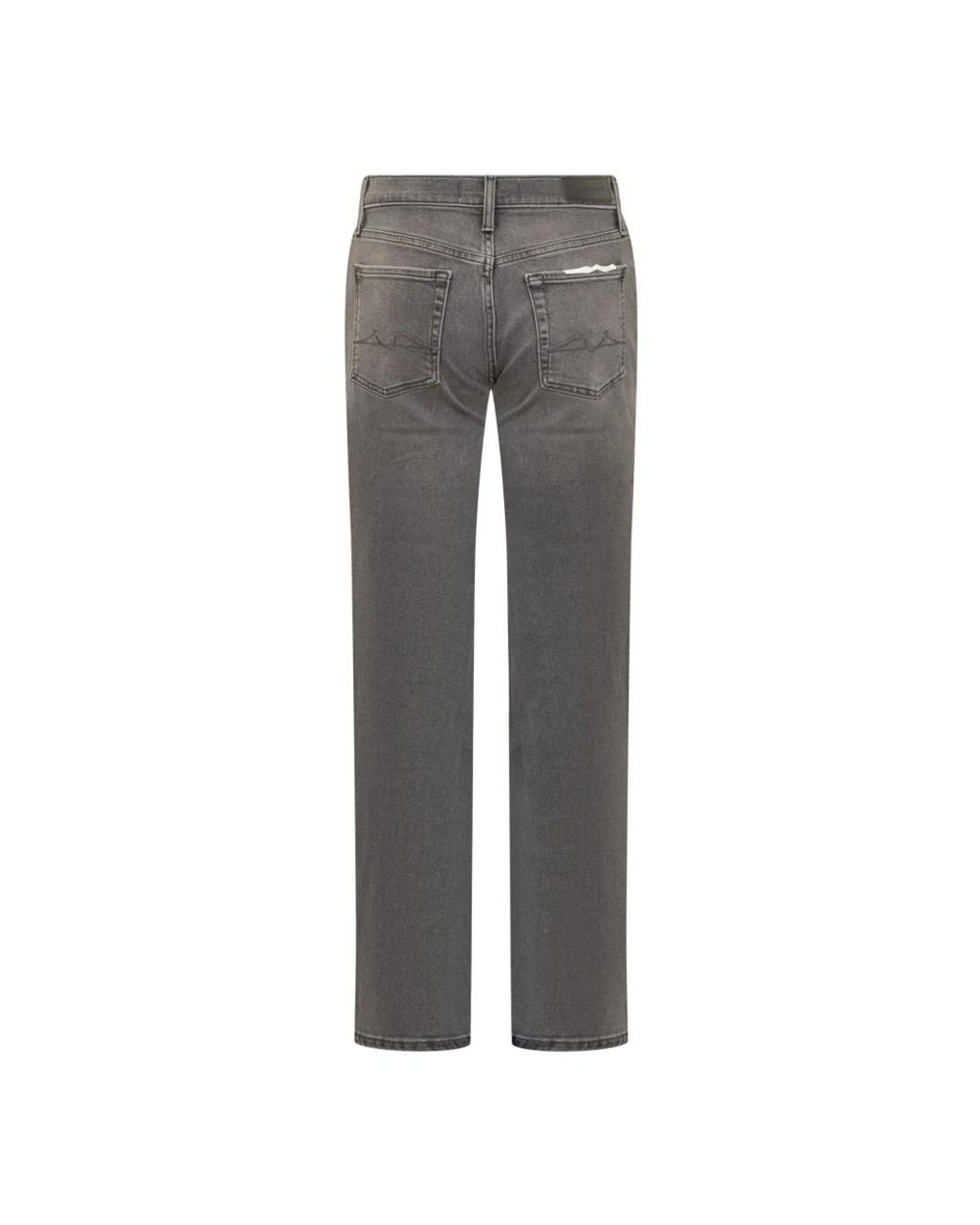 7 For All Mankind Gray Straight Jeans