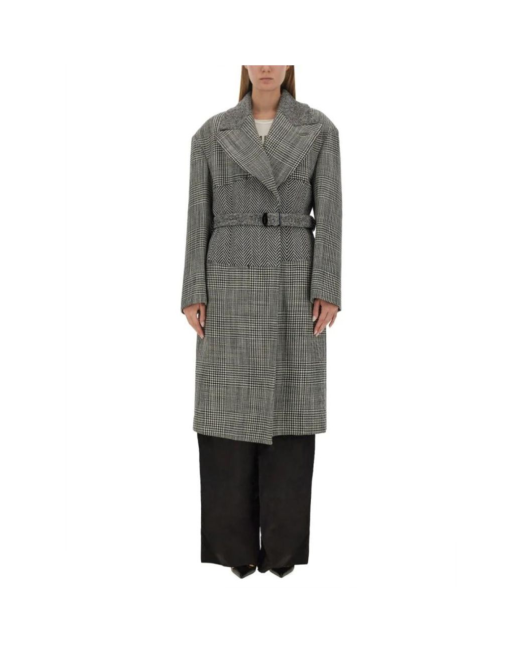 Tom Ford Gray Belted Coats