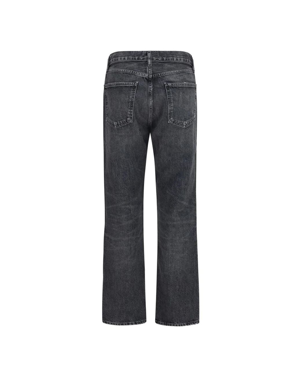 Agolde Gray Straight Fit Jeans