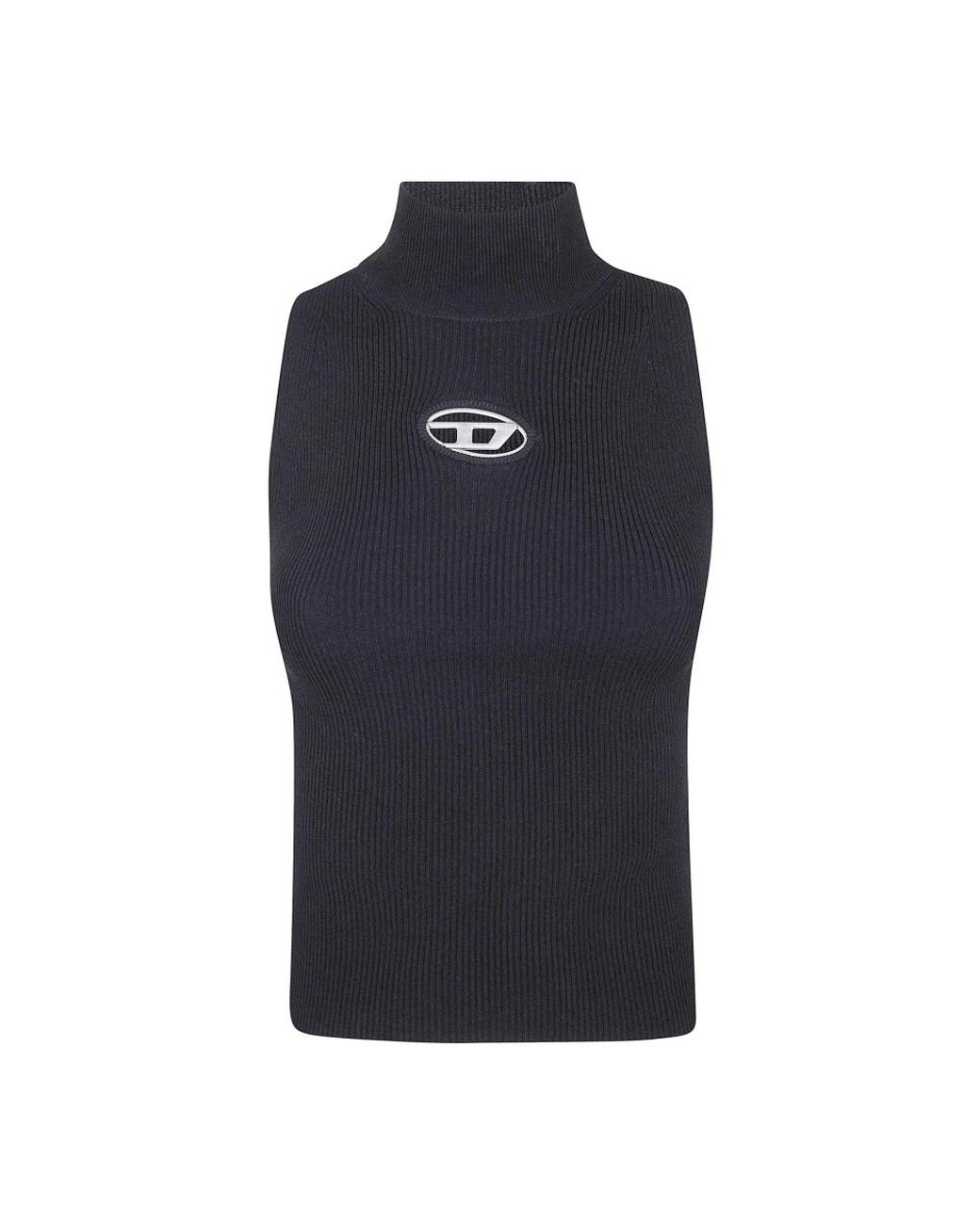 DIESEL Blue Sleeveless Tops