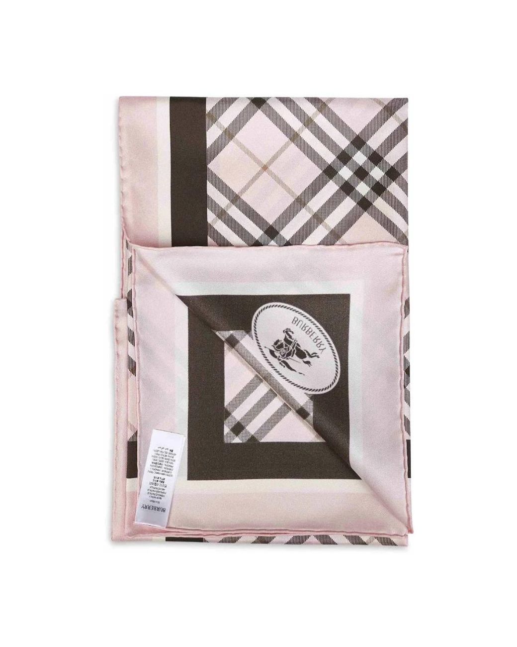 Burberry Pink Silky Scarves