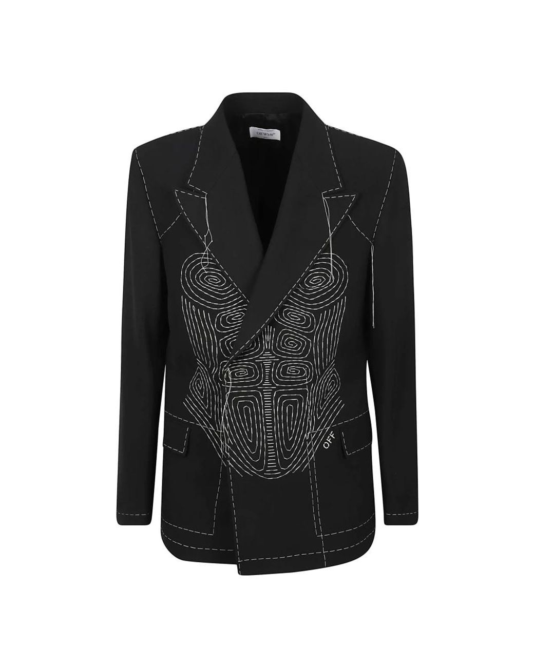 Off-White c/o Virgil Abloh Black Blazers for men